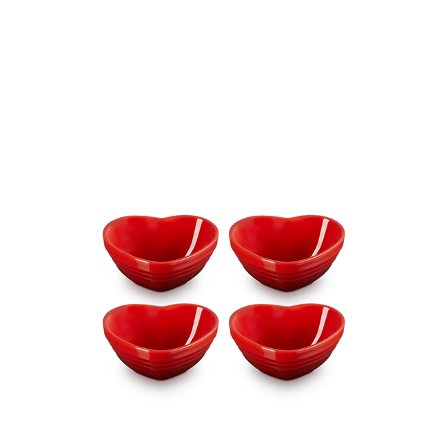 Mini Heart Pinch Bowls (Set of 4), view 1
